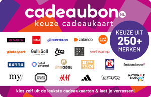 Cadeaubon.nl keuze cadeaukaart — keuze uit 250+ merken